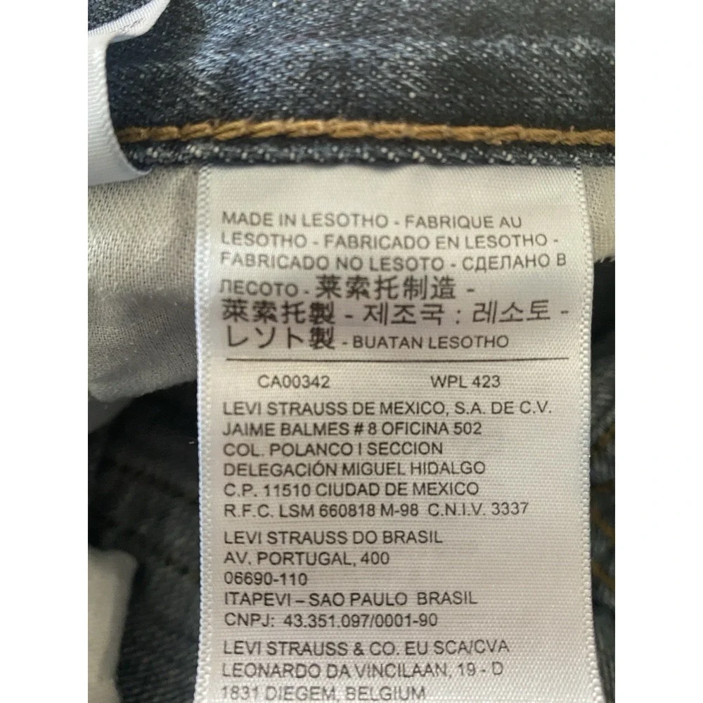 Levi's Men's 514 Straight‎ Low Rise, Med Blue Wash Sz 32/32 100% Cotton